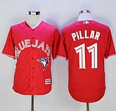 Toronto Blue Jays #11 Kevin Pillar Red New Cool Base 40TH Anniversary Stitched Baseball Jersey,baseball caps,new era cap wholesale,wholesale hats